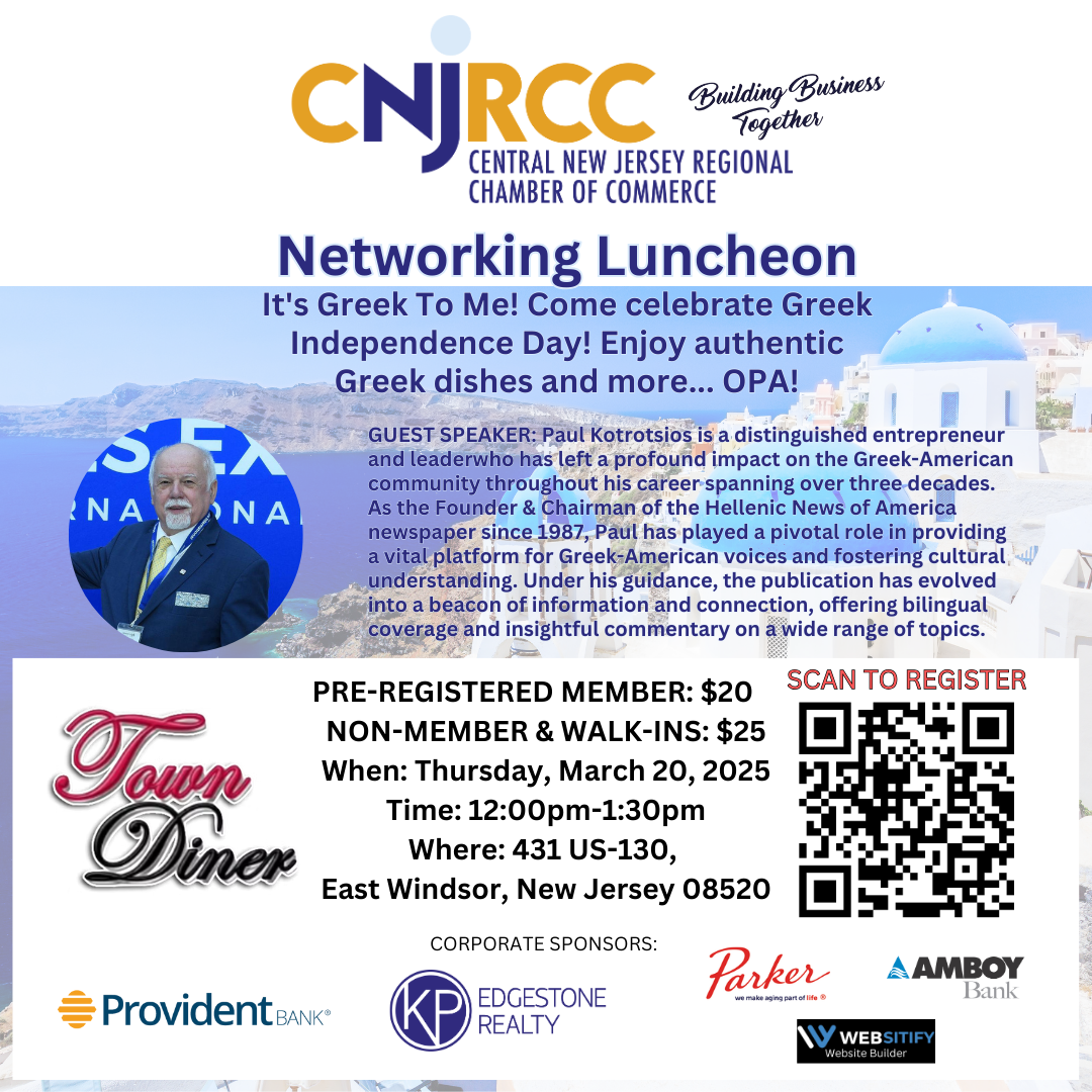 CNJRCC Monthly Luncheon March 2025 – Town Diner