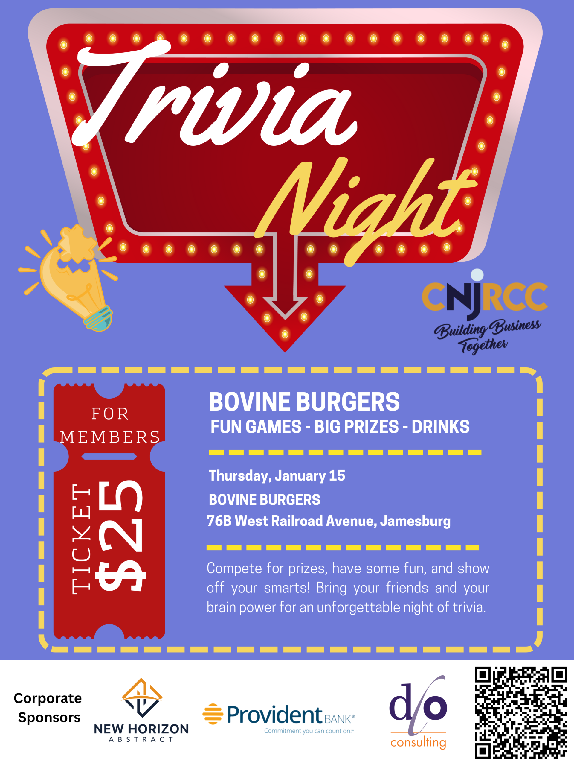 After Hours Networking - Trivia Night @ Bovine Burgers January 2026